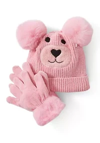 Girls Winny Hat and Gloves Set
