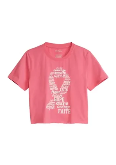 Girls 4-6x Breast Cancer Awareness Graphic T-Shirt