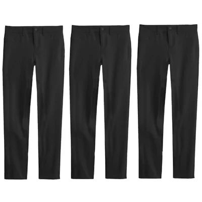 Girl's Super Stretchy Slim Fit Ponte Pants -3 Pack
