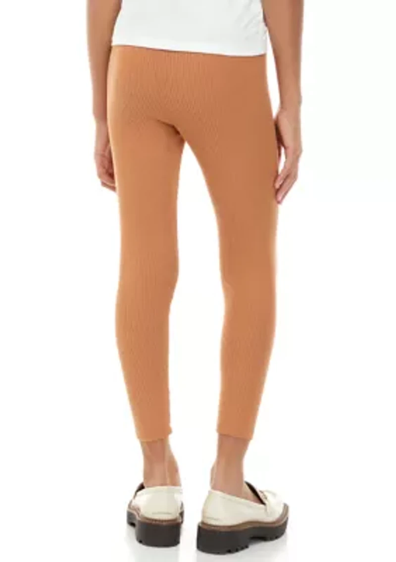 Girls 7-16 Pull On Ribbed Leggings