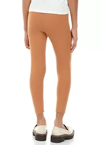 Girls 7-16 Pull On Ribbed Leggings