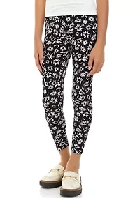 Girls 7-16 Pull On Ribbed Leggings
