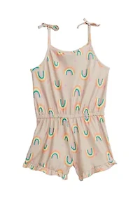 Girls 4-6x Button Front Romper