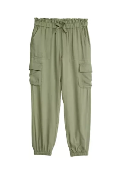 Girls 4-6x Soft Cargo Pants
