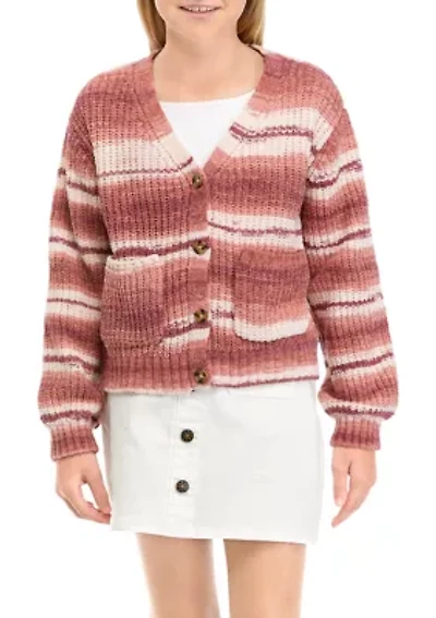 Girls 7-16 Oversized Cardigan