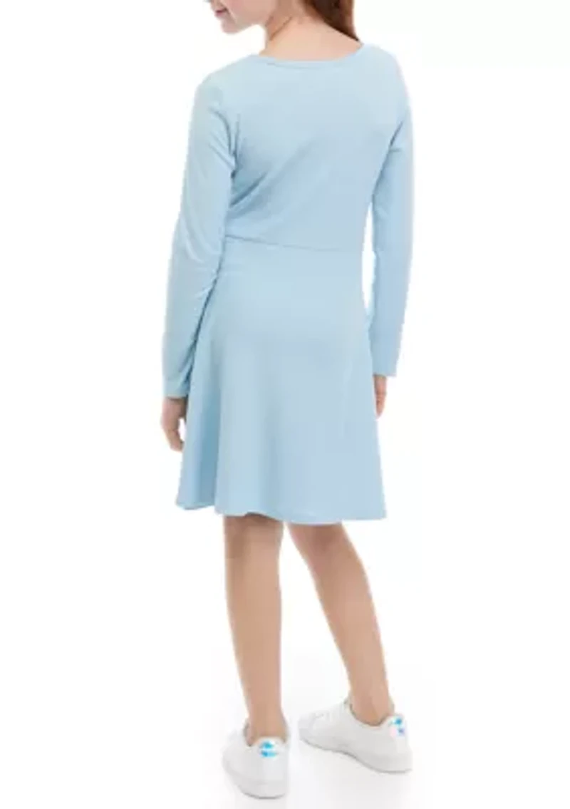 Girls 7-16 Ribbed Skater Dress