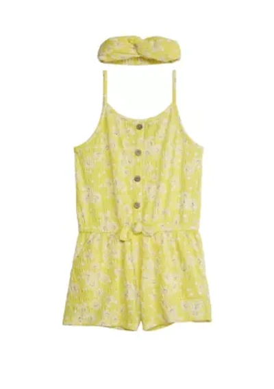 Girls 7-16 Knit Utility Romper