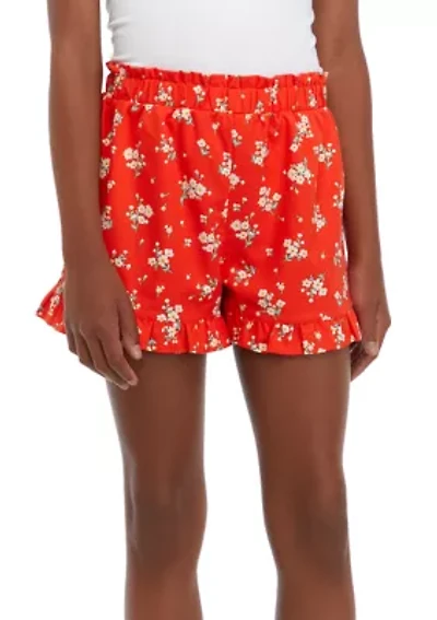 Girls 7-16 Pull On Soft Shorts