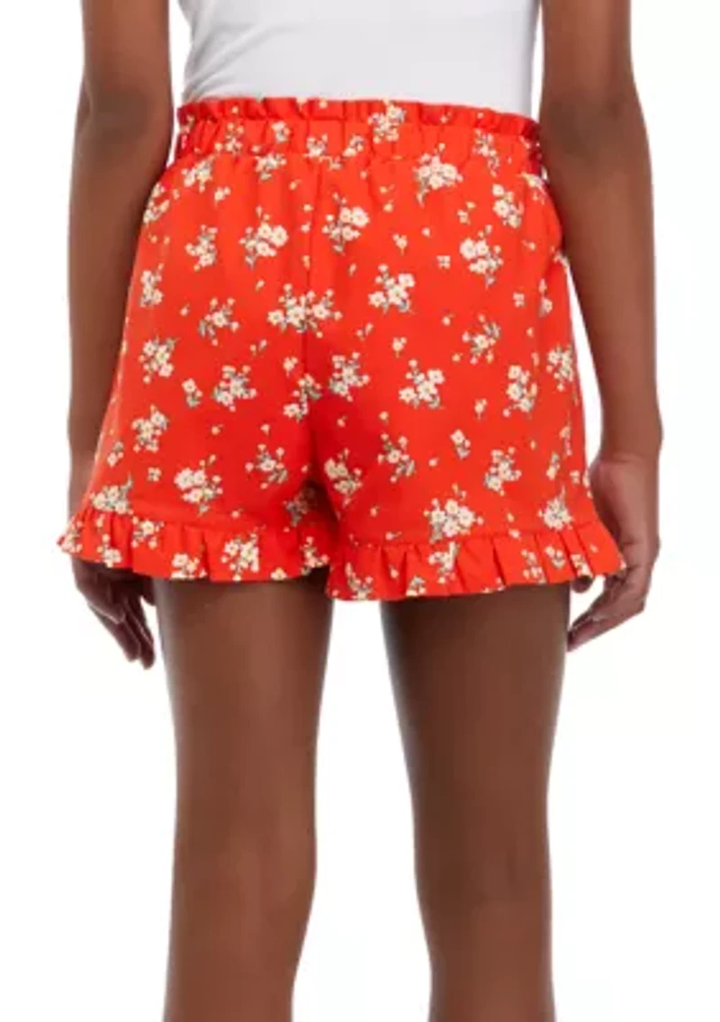 Girls 7-16 Pull On Soft Shorts