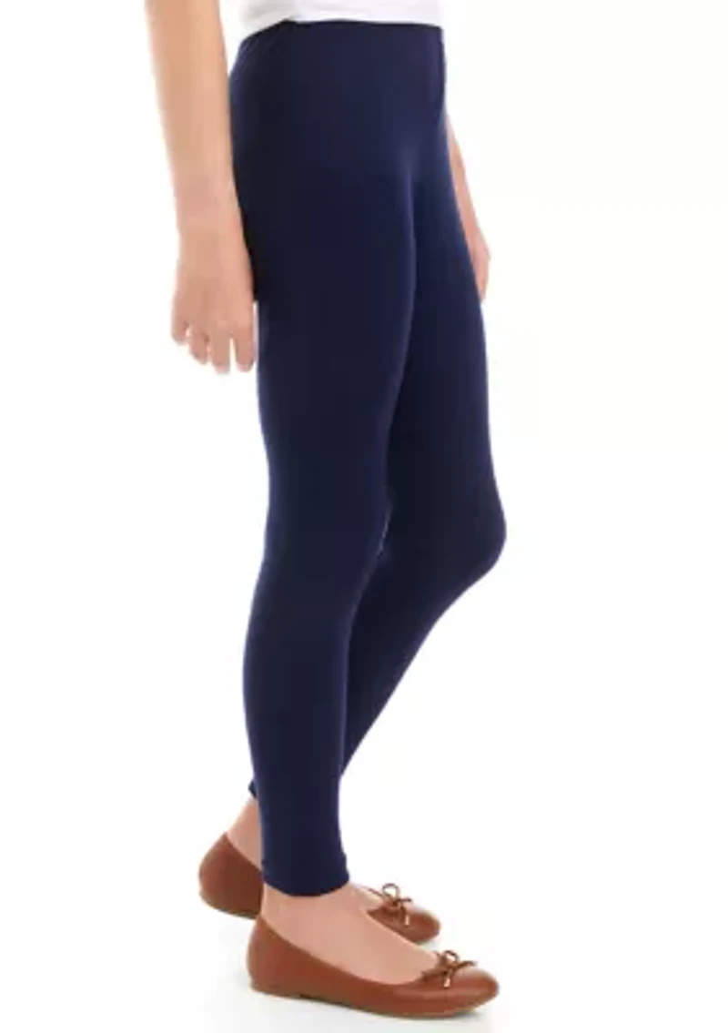 Girls 7-16 Solid Leggings