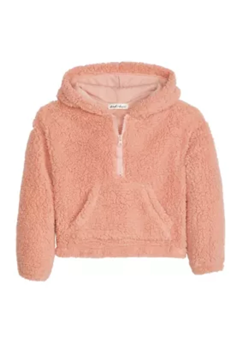 Girls 7-16 Faux Sherpa Hoodie