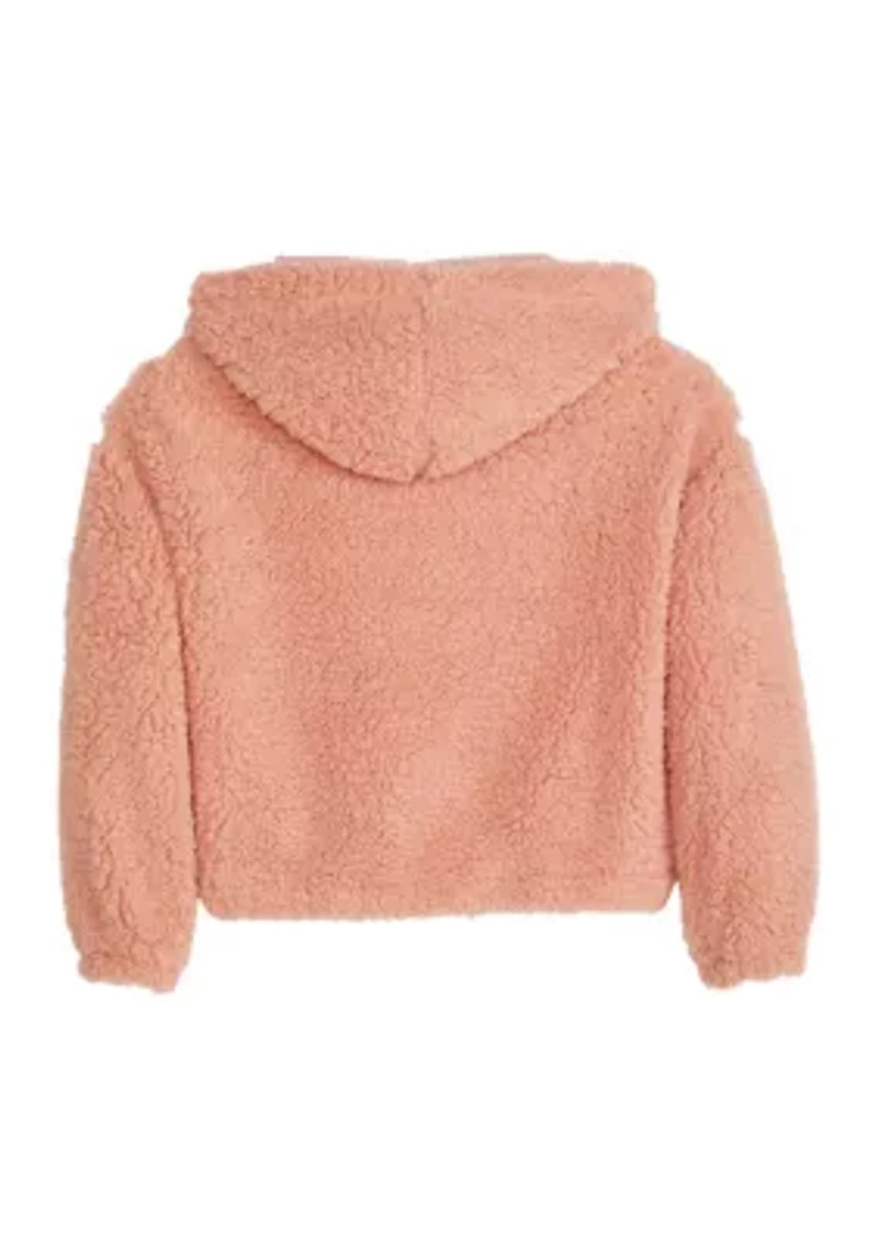 Girls 7-16 Faux Sherpa Hoodie