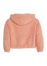 Girls 7-16 Faux Sherpa Hoodie