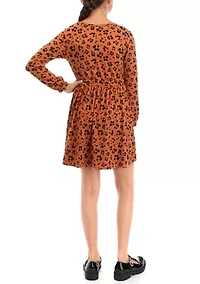 Girls 7-16 Printed Knit Skater Dress