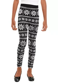 Girls 7-16 Pull On Printed Leggings