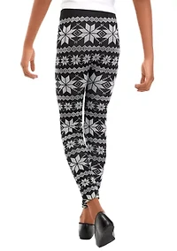 Girls 7-16 Pull On Printed Leggings
