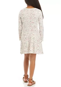 Girls 7-16 Ribbed Skater Dress