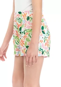 Girls 7-16 Pull On Ruffle Shorts