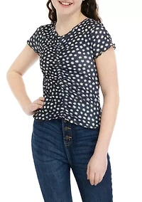 Girls 7-16 Floral Printed Top