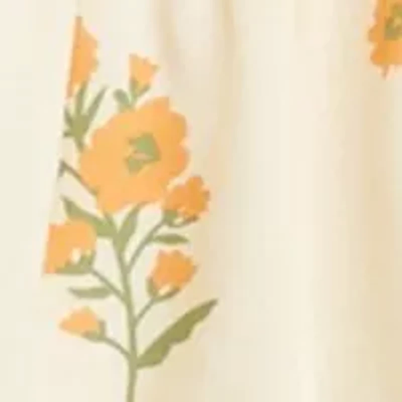 Girls 7-16 Short Sleeve Smock Peasant Top