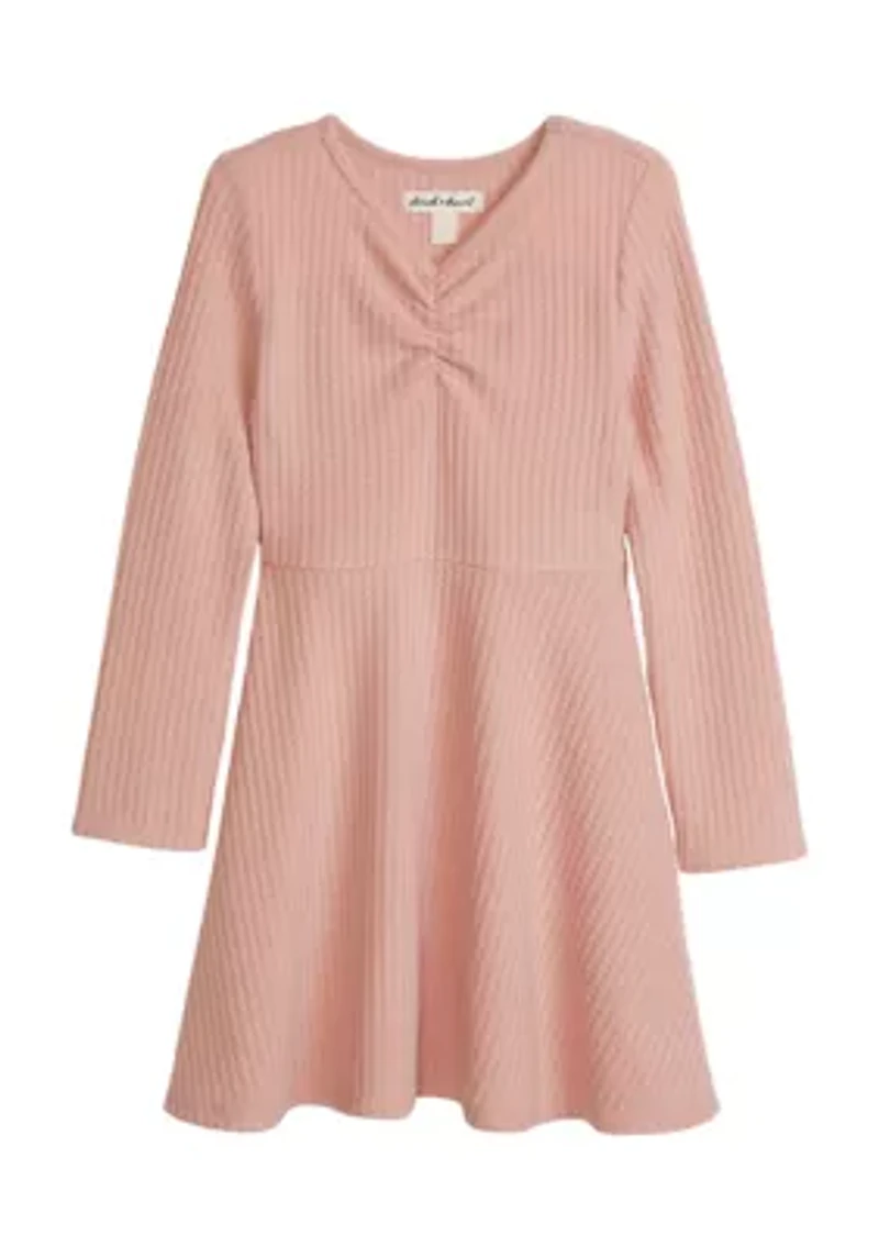 Girls 4-6x Waffle Skater Dress