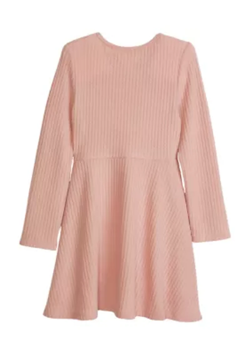 Girls 4-6x Waffle Skater Dress
