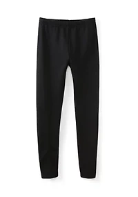 Girls 7-16 Solid Fleeced Lined Leggings