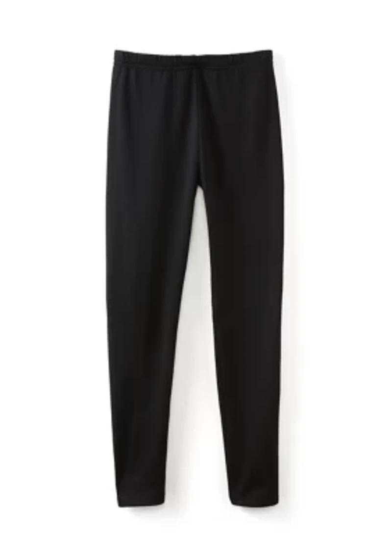 Girls 7-16 Solid Fleeced Lined Leggings