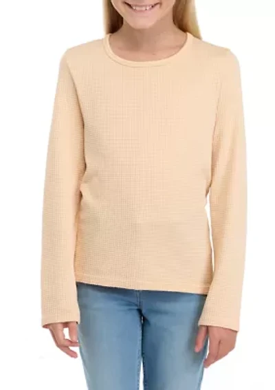 Girls 7-16 Seamless Waffle Knit Top