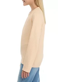 Girls 7-16 Seamless Waffle Knit Top