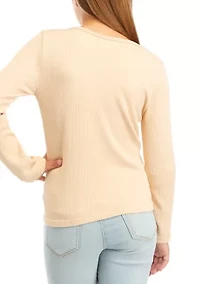 Girls 7-16 Seamless Ribbed T-Shirt