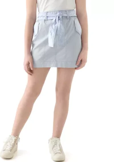 Girls 7-16 Soft Twill Belted Cargo Skort