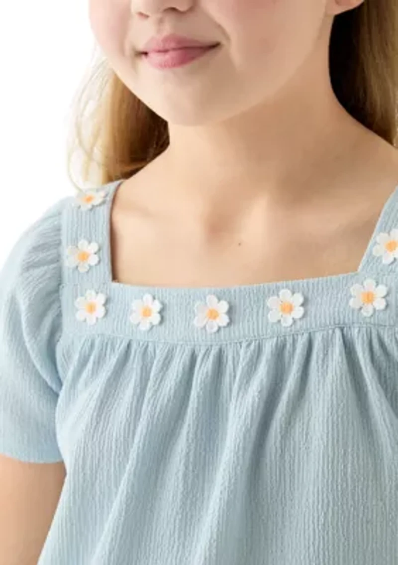 Girls 7-16 Woven Gauze Blouse