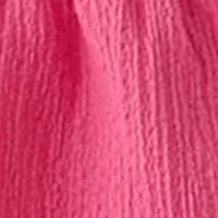 Girls 7-16 Crinkle Knit Smocked Top