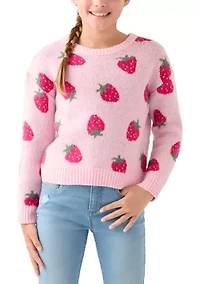 Girls 7-16 Ombre Heart Sweater
