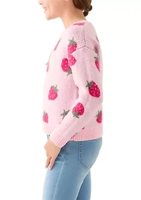Girls 7-16 Ombre Heart Sweater