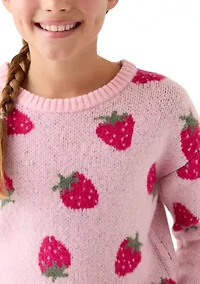 Girls 7-16 Ombre Heart Sweater