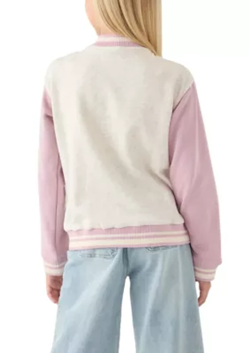 Girls 7-16 CVC Fleece Bomber Jacket