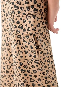 Girls 7-16 Printed Wide Leg Cargo Pants