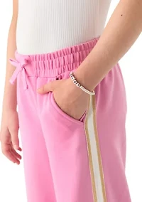 Girls 7-16 Wide Leg Fleece Pants