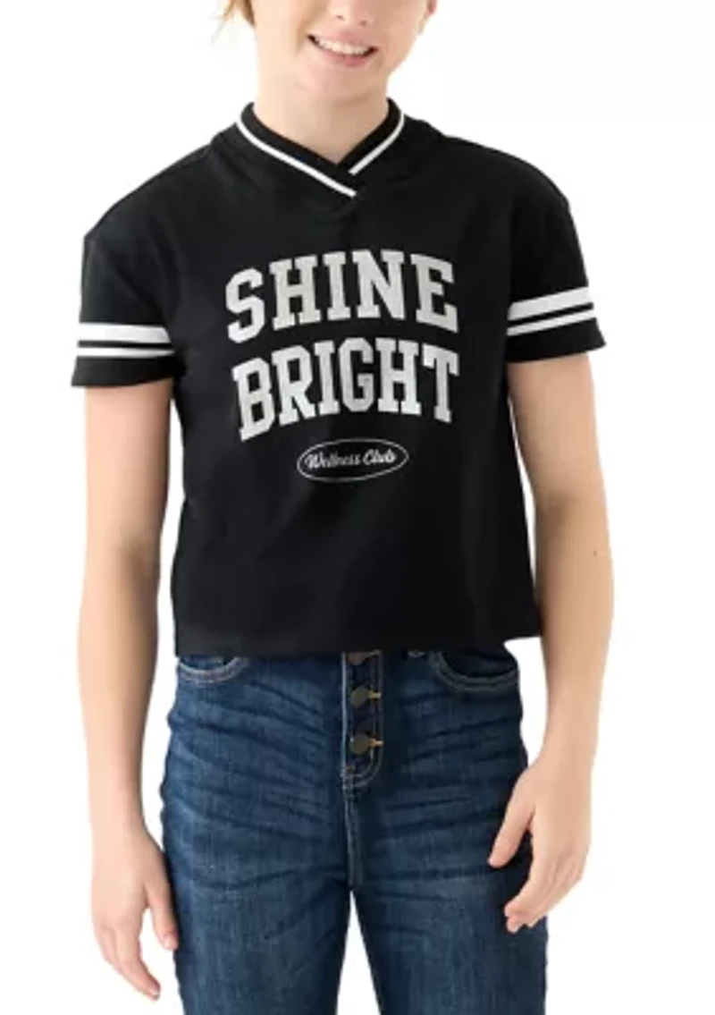 Girls 7-16 Rugby Jersey Graphic T-Shirt