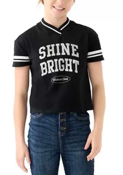 Girls 7-16 Rugby Jersey Graphic T-Shirt