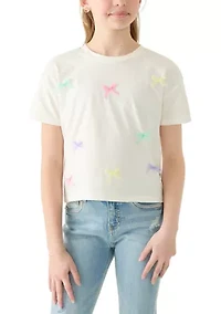 Girls 7-16 Mutli Bow T-Shirt