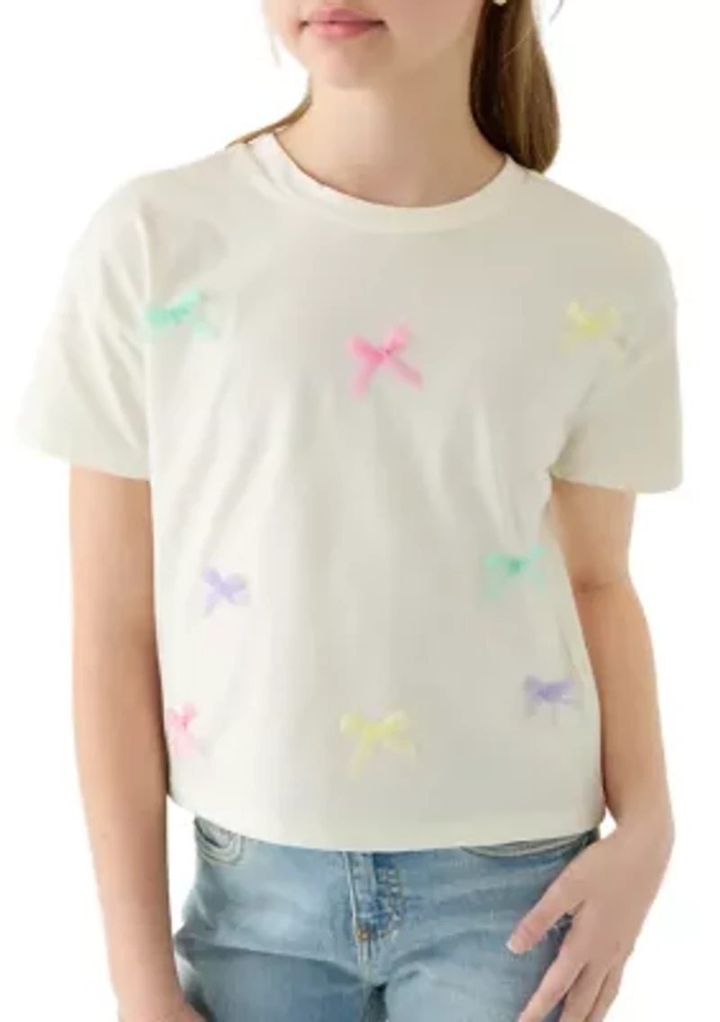 Girls 7-16 Mutli Bow T-Shirt