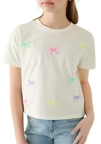Girls 7-16 Mutli Bow T-Shirt