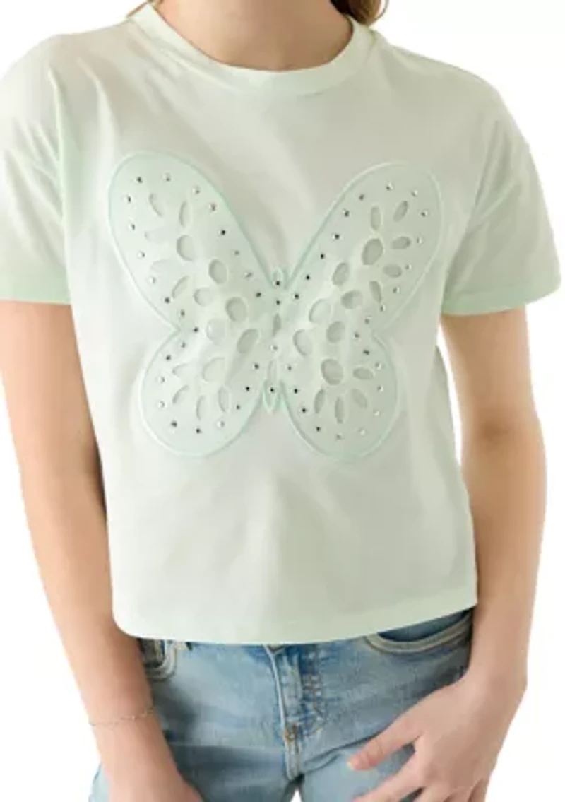 Girls 7-16 Butterfly Applique T-Shirt
