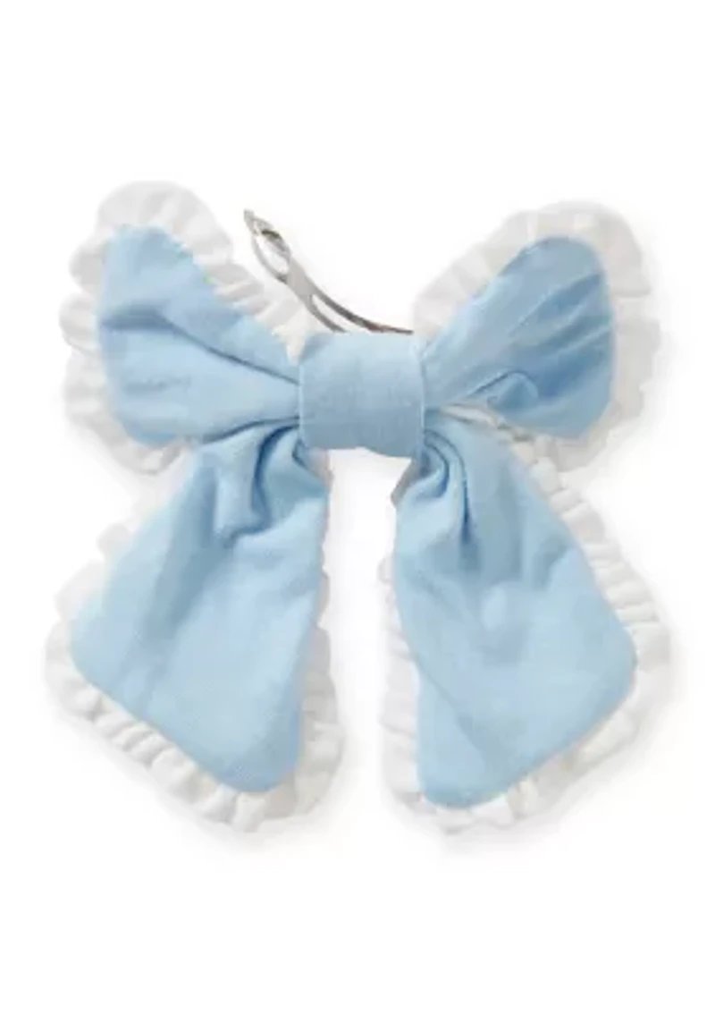 Girls 7-16 Smocked Rosette Top