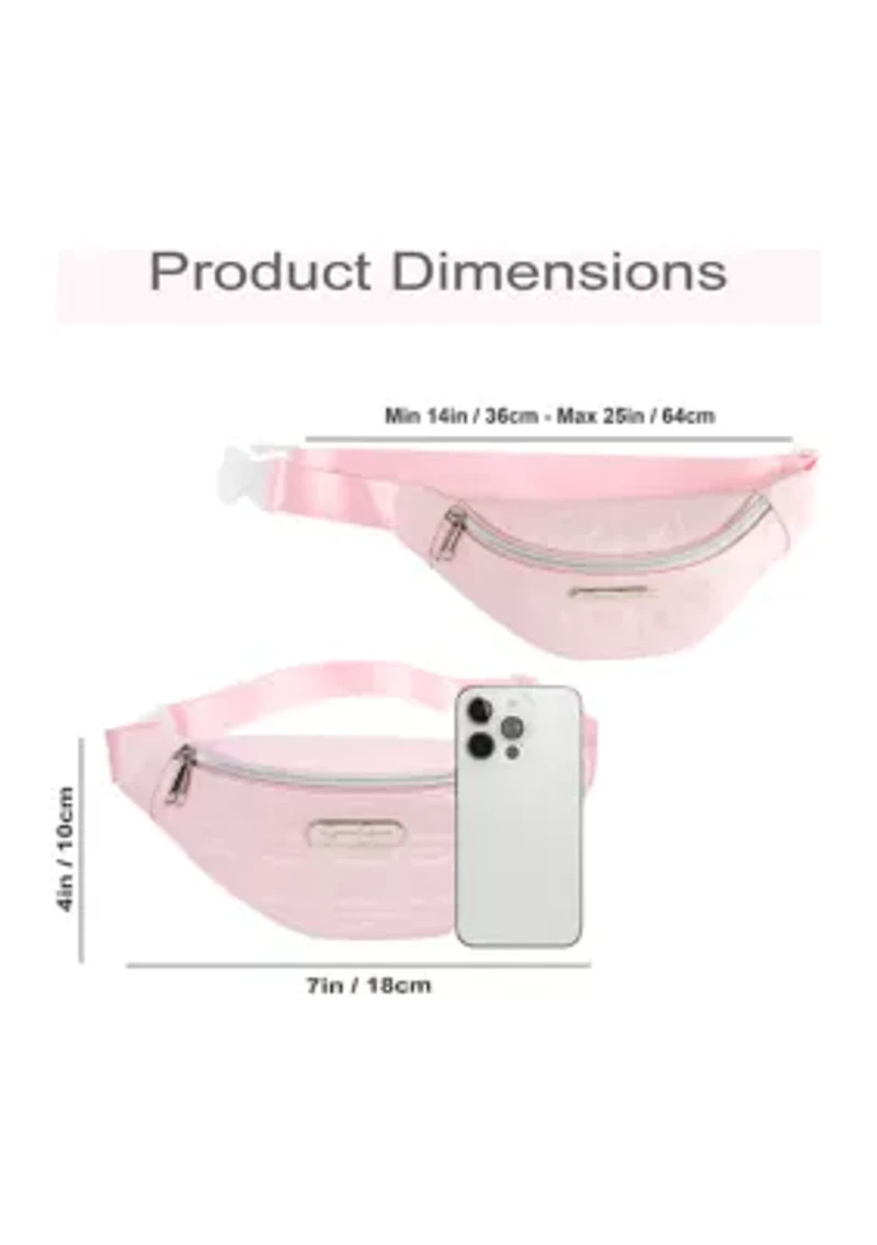 Girls Quilted Crossbody Sling Fanny Pack