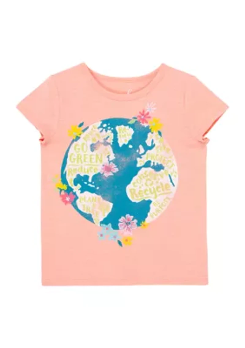 Girls 4-6x Earth Day T-Shirt