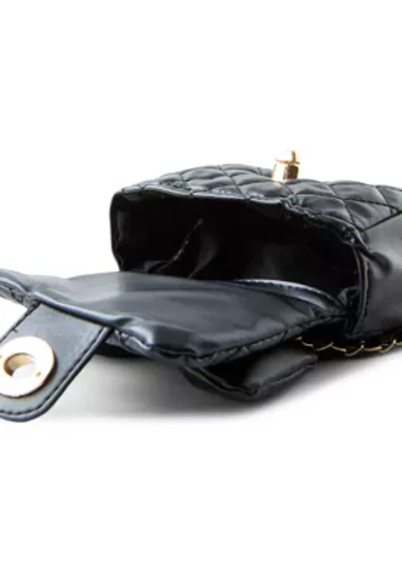 Black Quilted Purse